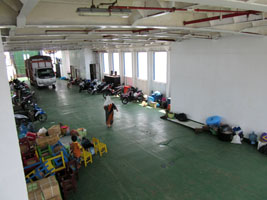 Pulau Balai - Car ferry inside